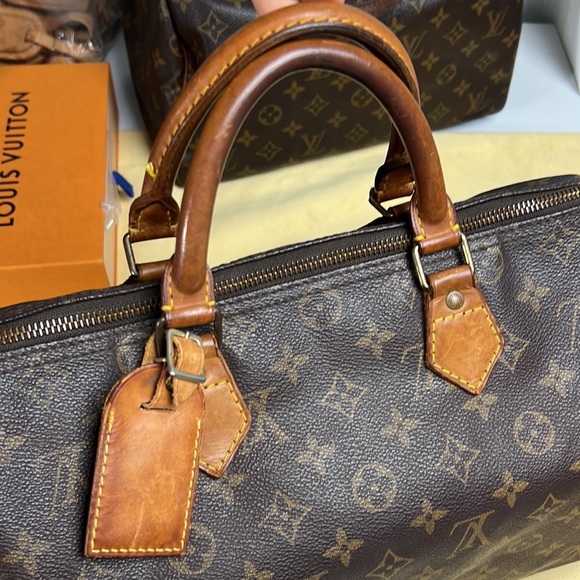 Authentic Louis Vuitton Satchel Bag Speedy 30 Monogram Used LV Handbag Vintage - Picture 3 of 16